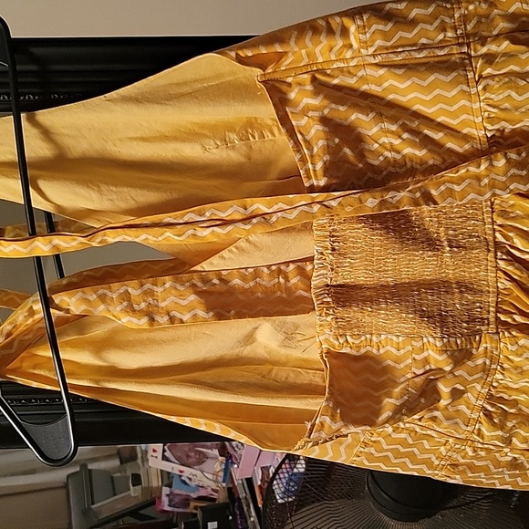 Chevron striped halterback dress. - Picture 1 of 5